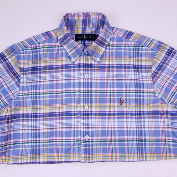 Ralph Lauren Small Shirt Multicolor Blue Checked M - Picture 7 of 12